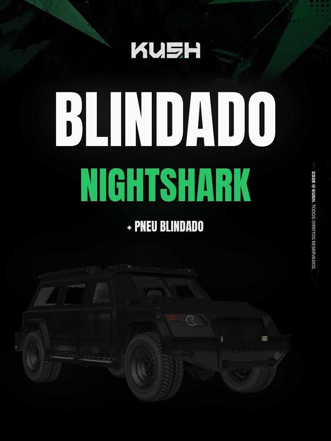 Nightshark + Pneu Blindado - 1 dia